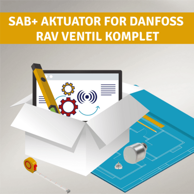 Komplet SAB+ aktuator for Danfoss RAV ventil
