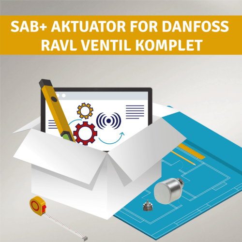 Komplet SAB+ aktuator for Danfoss RAVL ventil