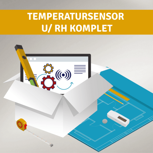 Komplet Røgalarm, Temperatursensor og RH
