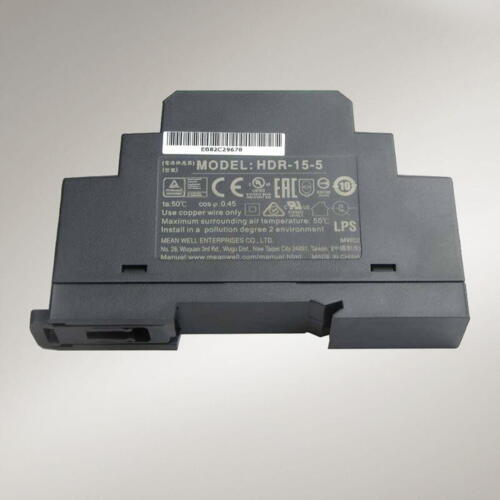 Strømforsyning HDR-15-5 +5V/2,4A/12W DIN skinne